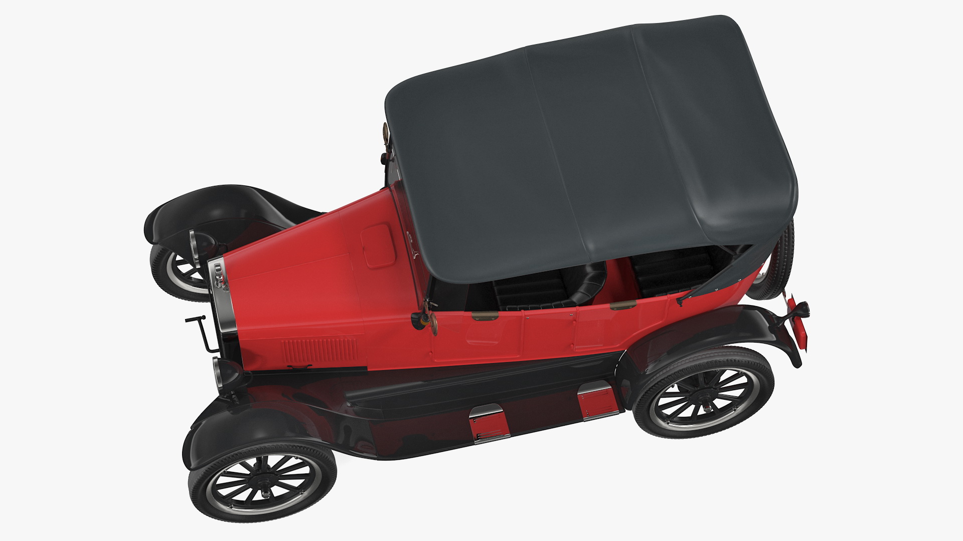 3D model Vintage 20s Car Generic Rigged