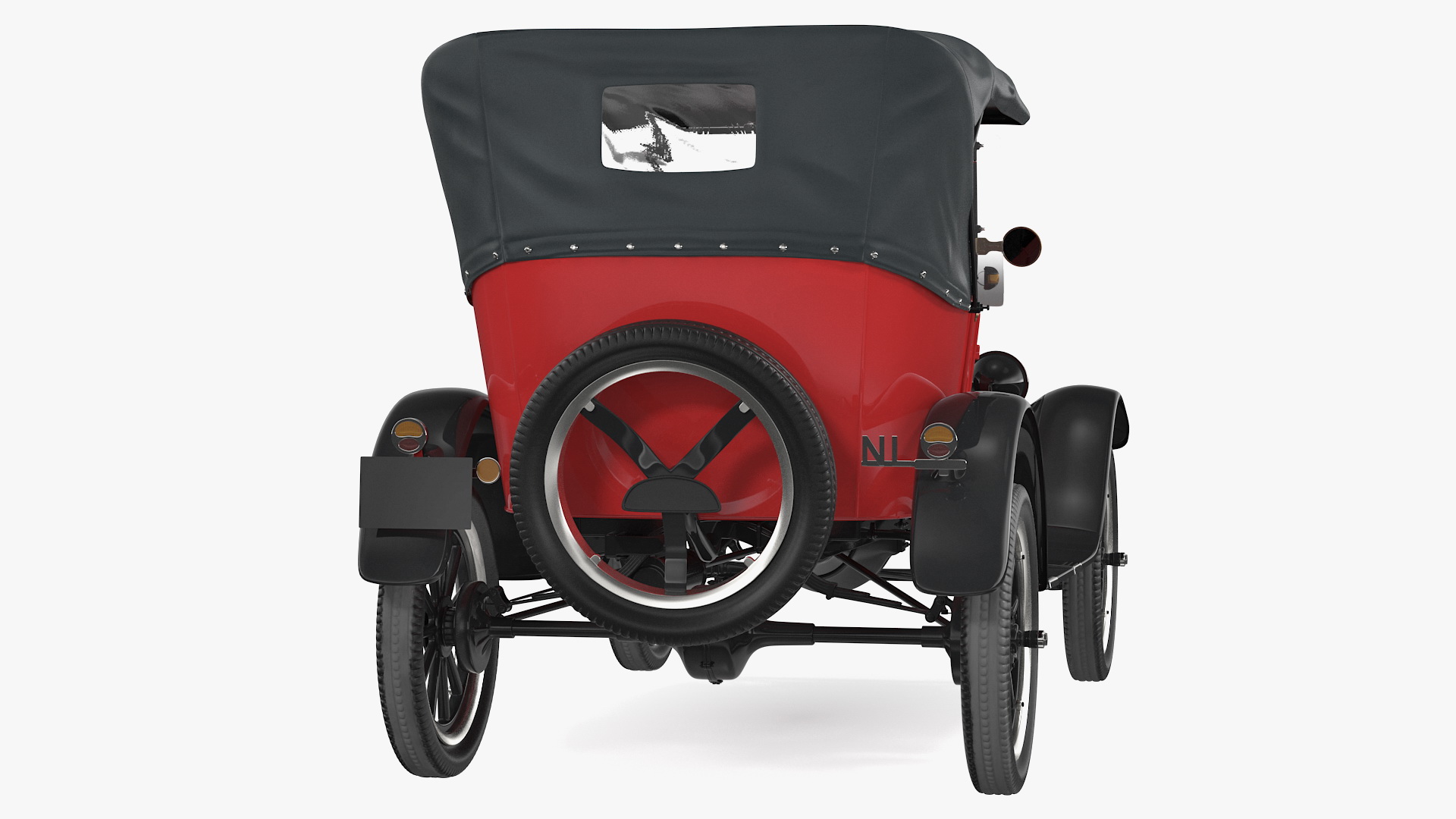 3D model Vintage 20s Car Generic Rigged