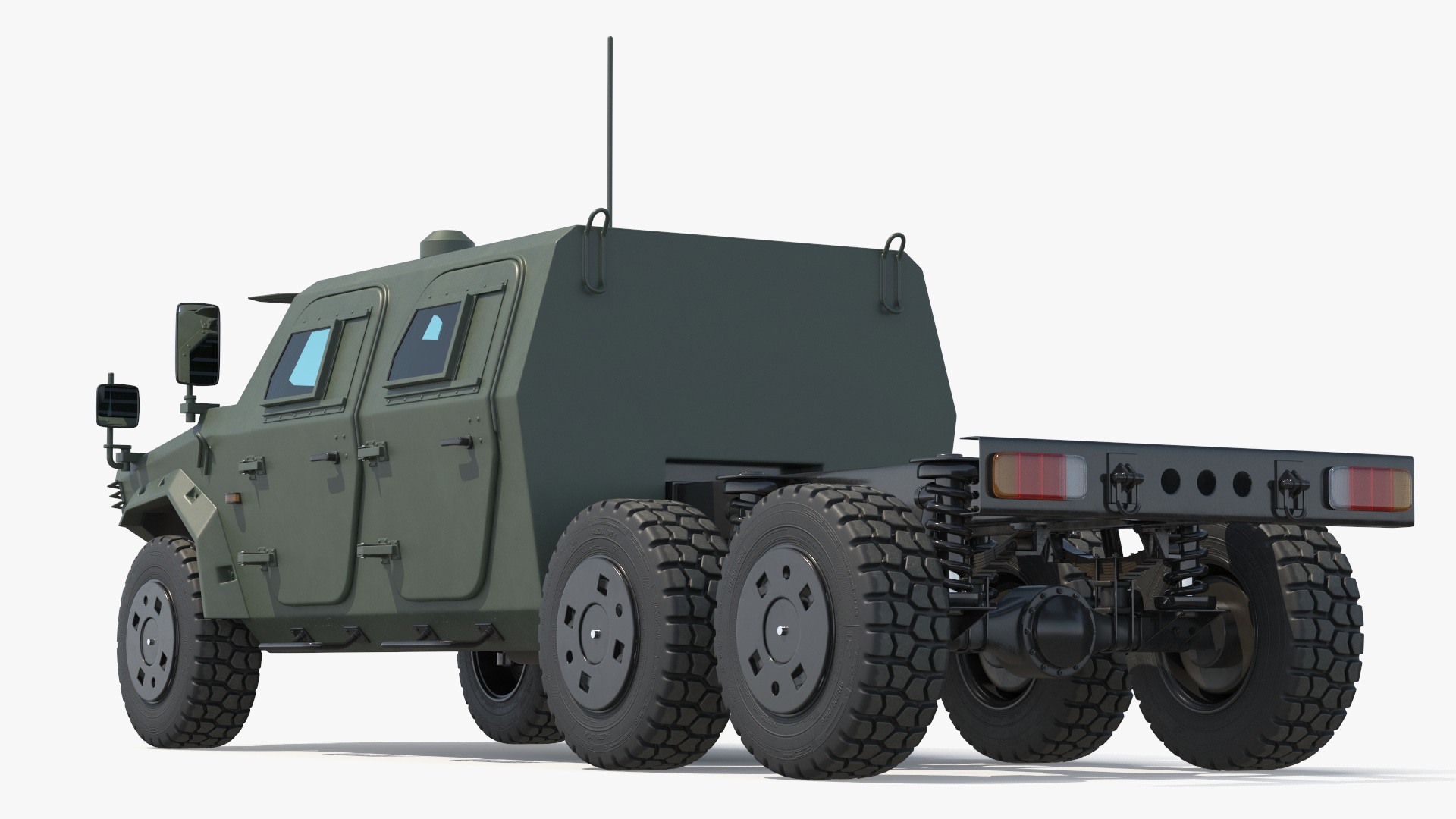 Dongfeng CTL-181 Mengshi Military Frame Truck Green Rigged - view 5