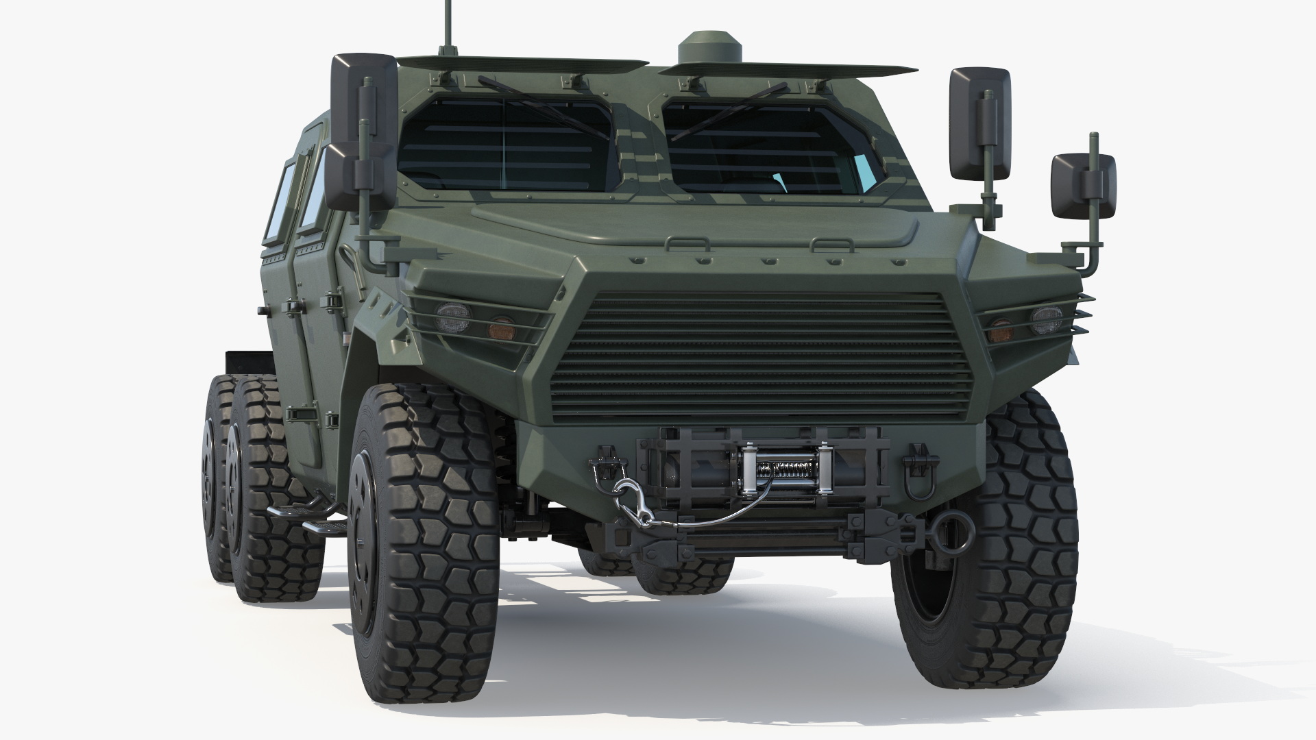 Dongfeng CTL-181 Mengshi Military Frame Truck Green Rigged - view 4
