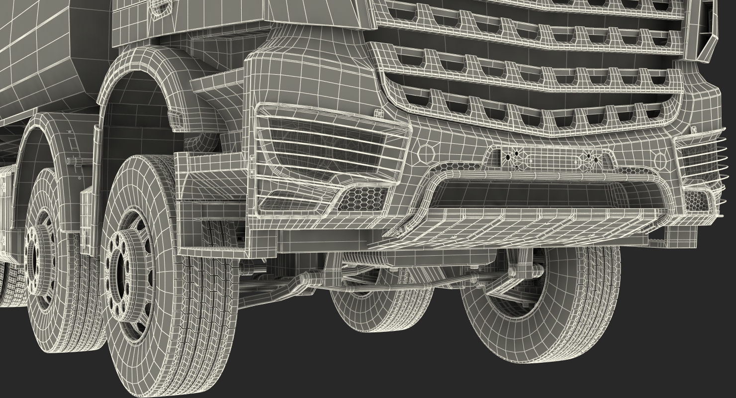 Mercedes Benz Arocs 8X8 Dump Truck 3D model