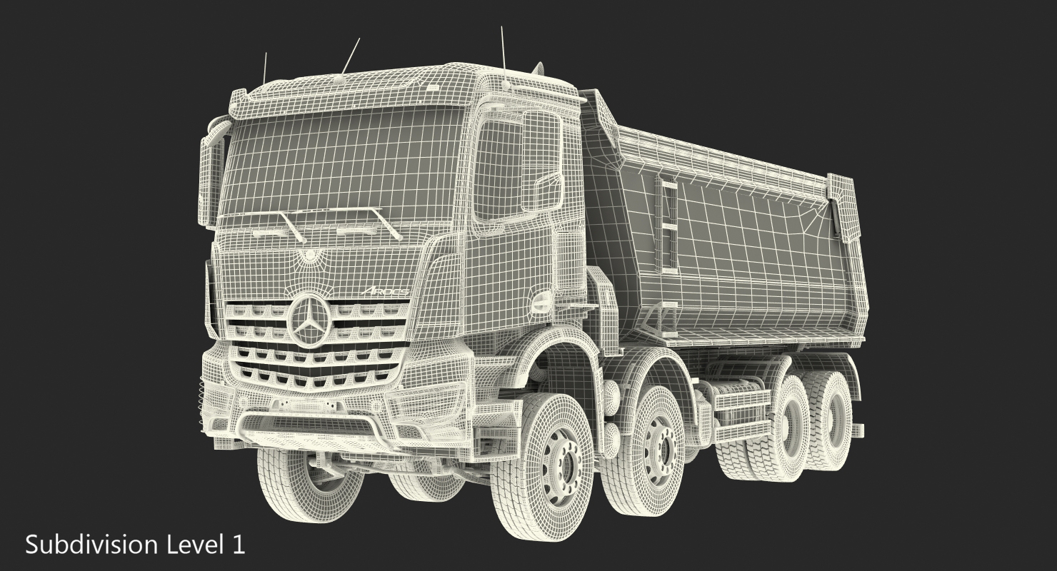 Mercedes Benz Arocs 8X8 Dump Truck 3D model