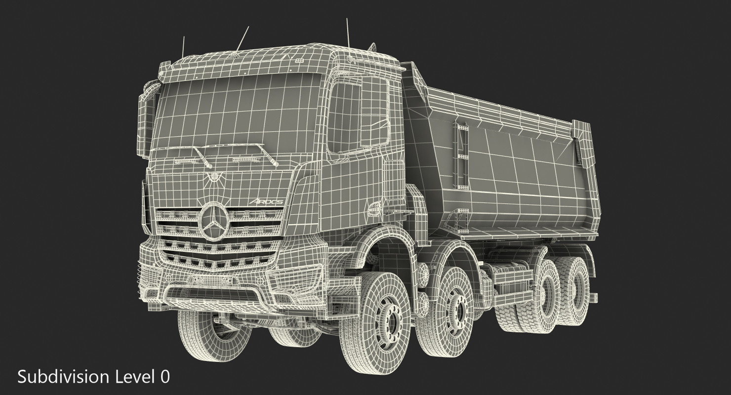 Mercedes Benz Arocs 8X8 Dump Truck 3D model