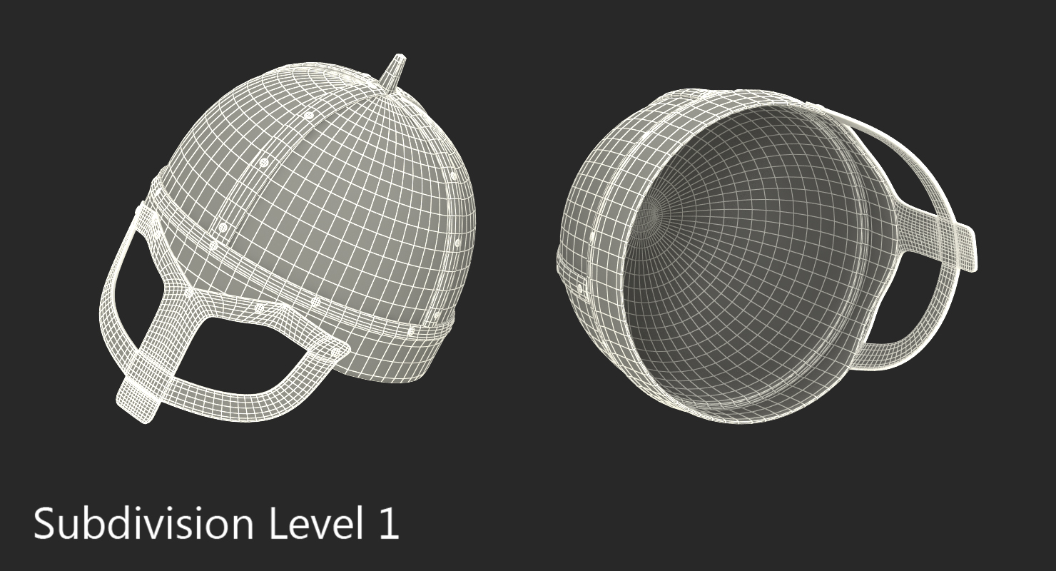 3D Viking Helmet with Mask model