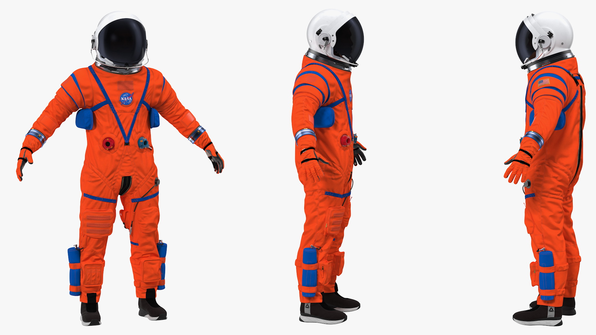3D Astronaut in Advanced Crew Escape Suit model
