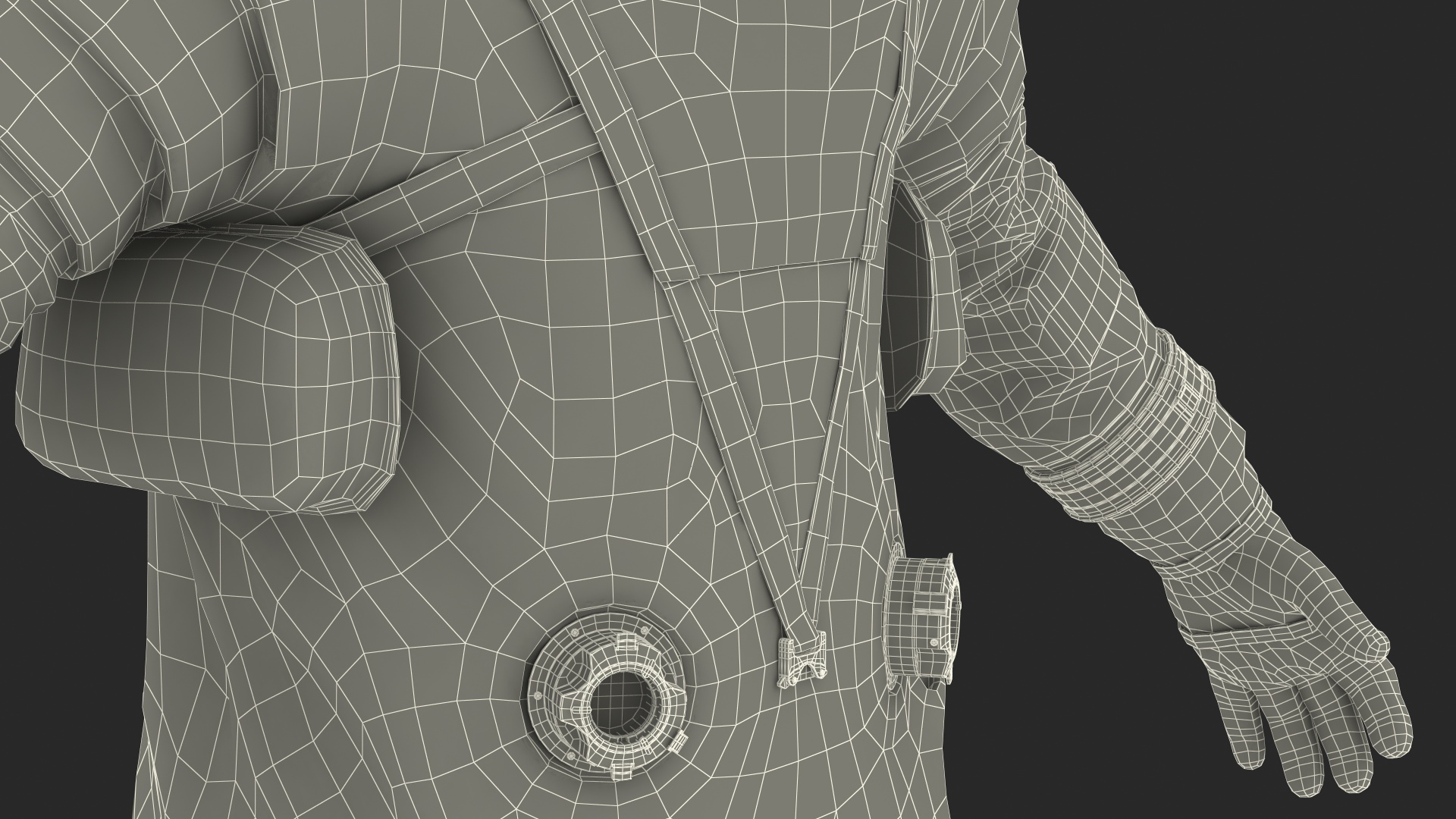 3D Astronaut in Advanced Crew Escape Suit model