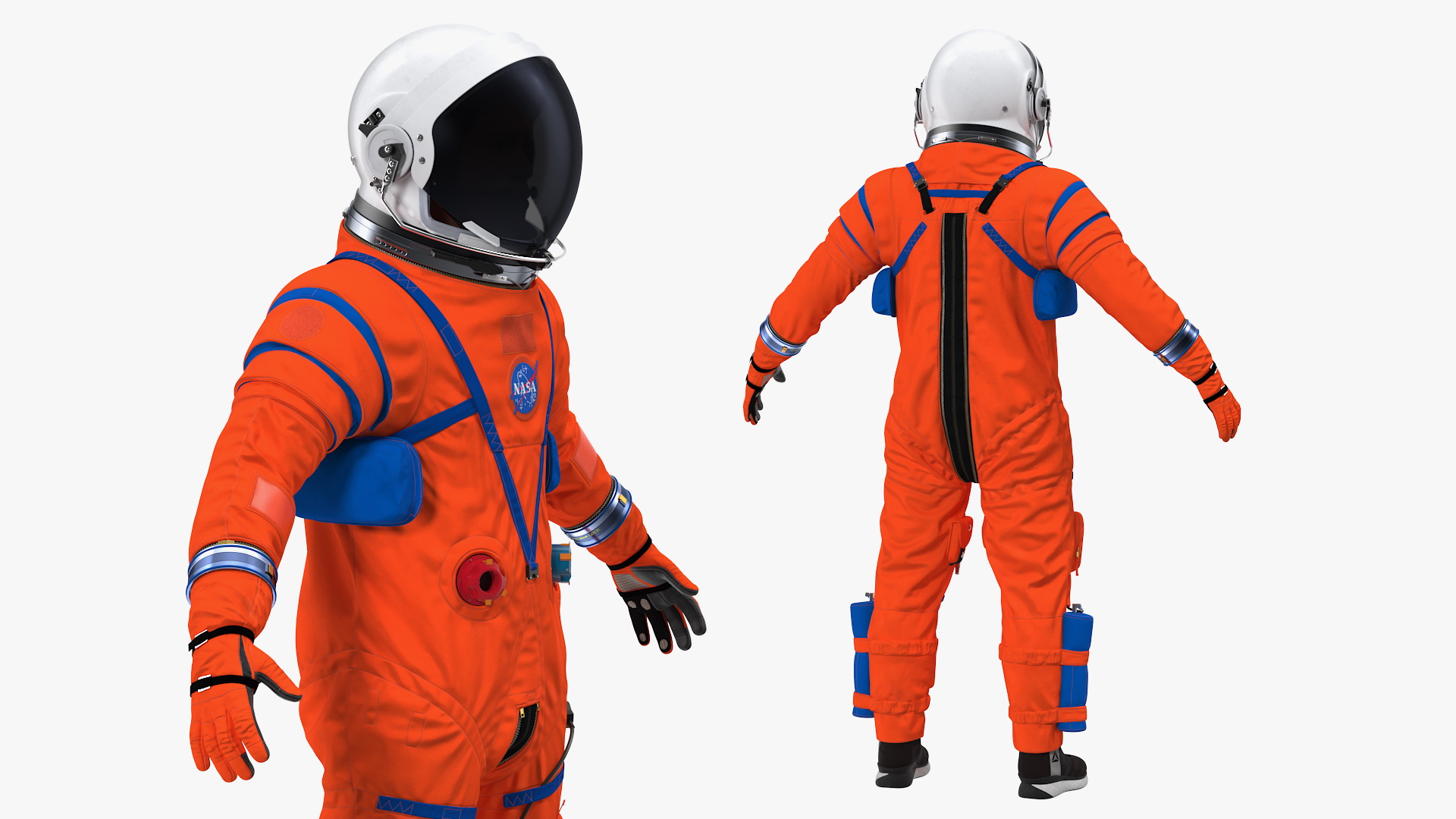 3D Astronaut in Advanced Crew Escape Suit model