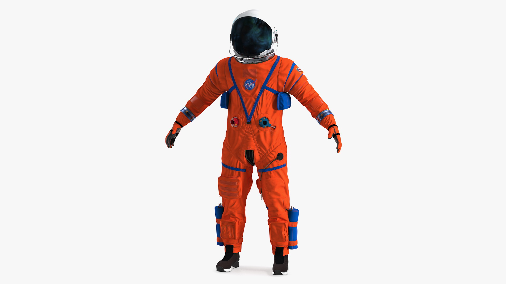 3D Astronaut in Advanced Crew Escape Suit model