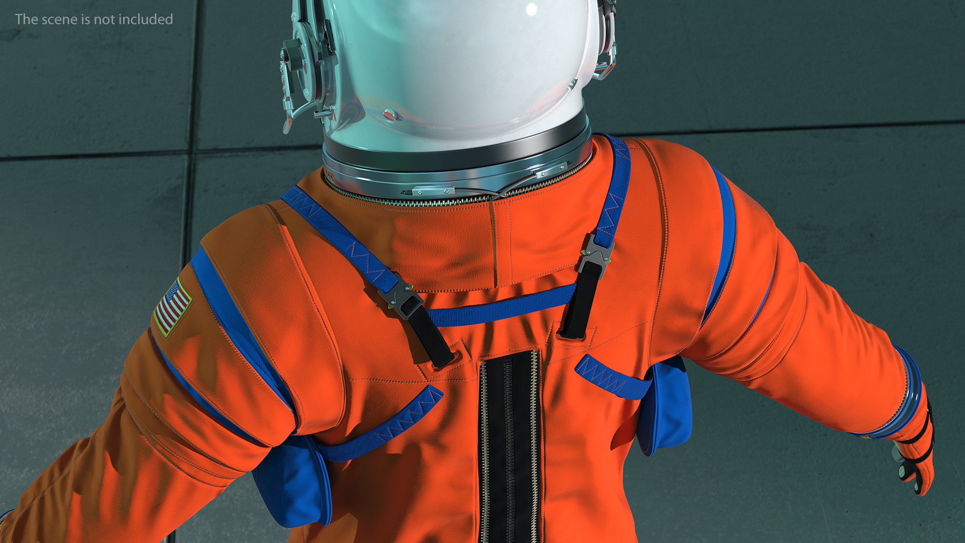3D Astronaut in Advanced Crew Escape Suit model