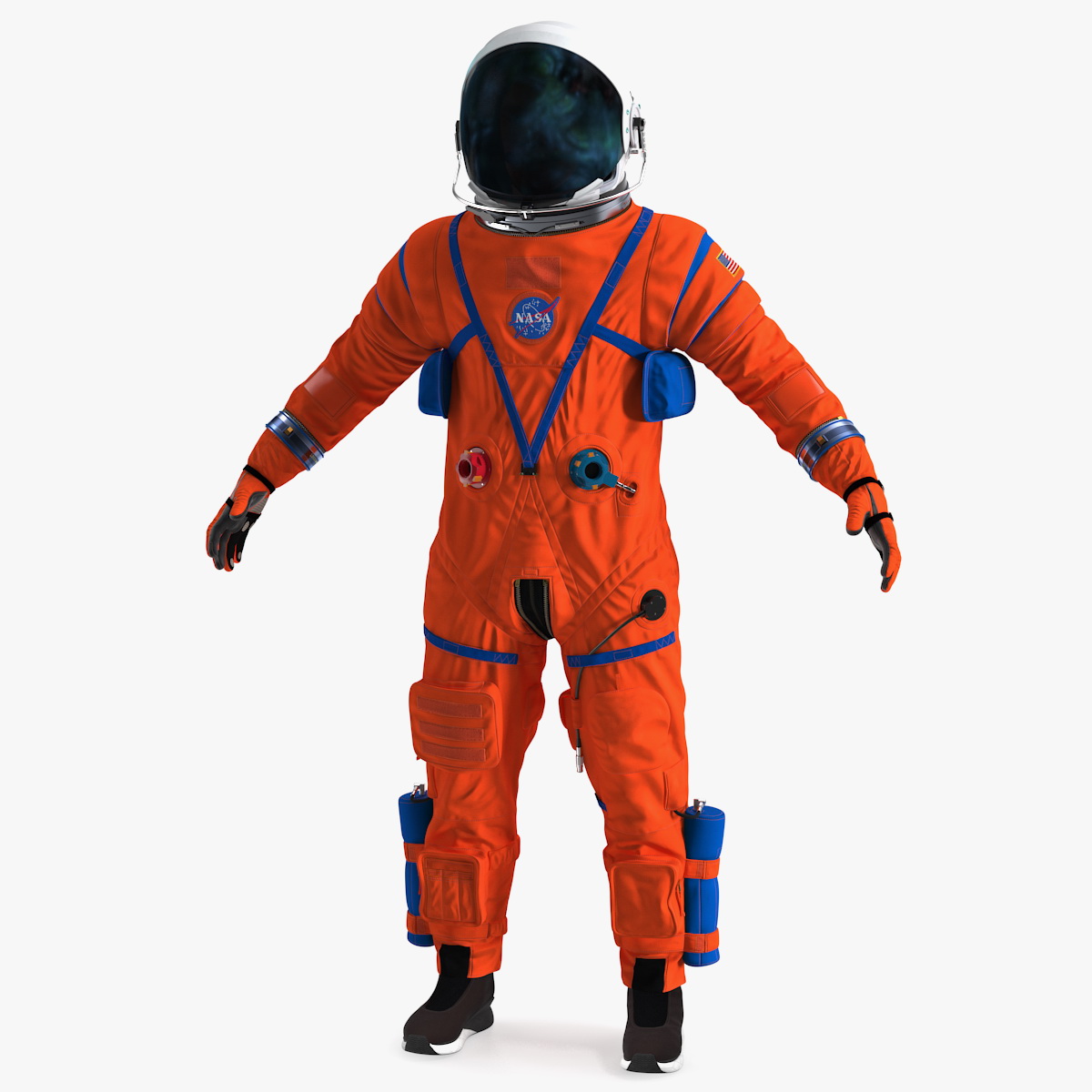 3D Astronaut in Advanced Crew Escape Suit model