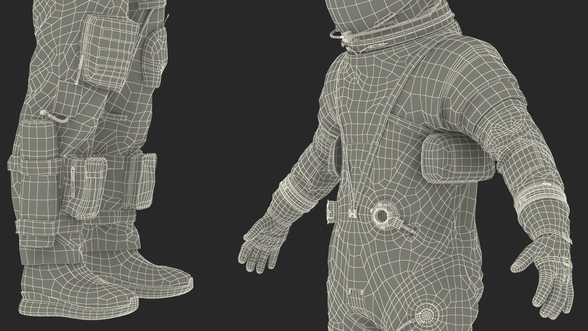 3D Astronaut in Advanced Crew Escape Suit model