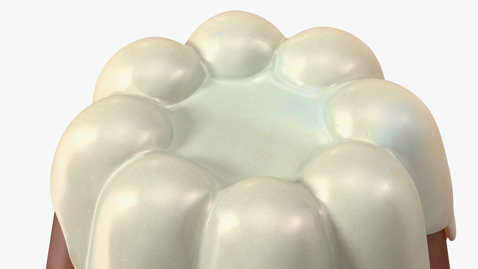 3D Jelly Pudding Chocolate model