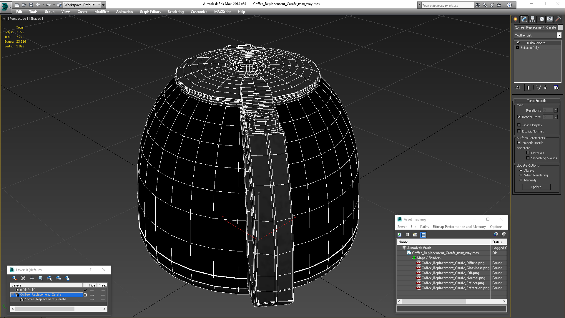 3D model Coffee Replacement Carafe