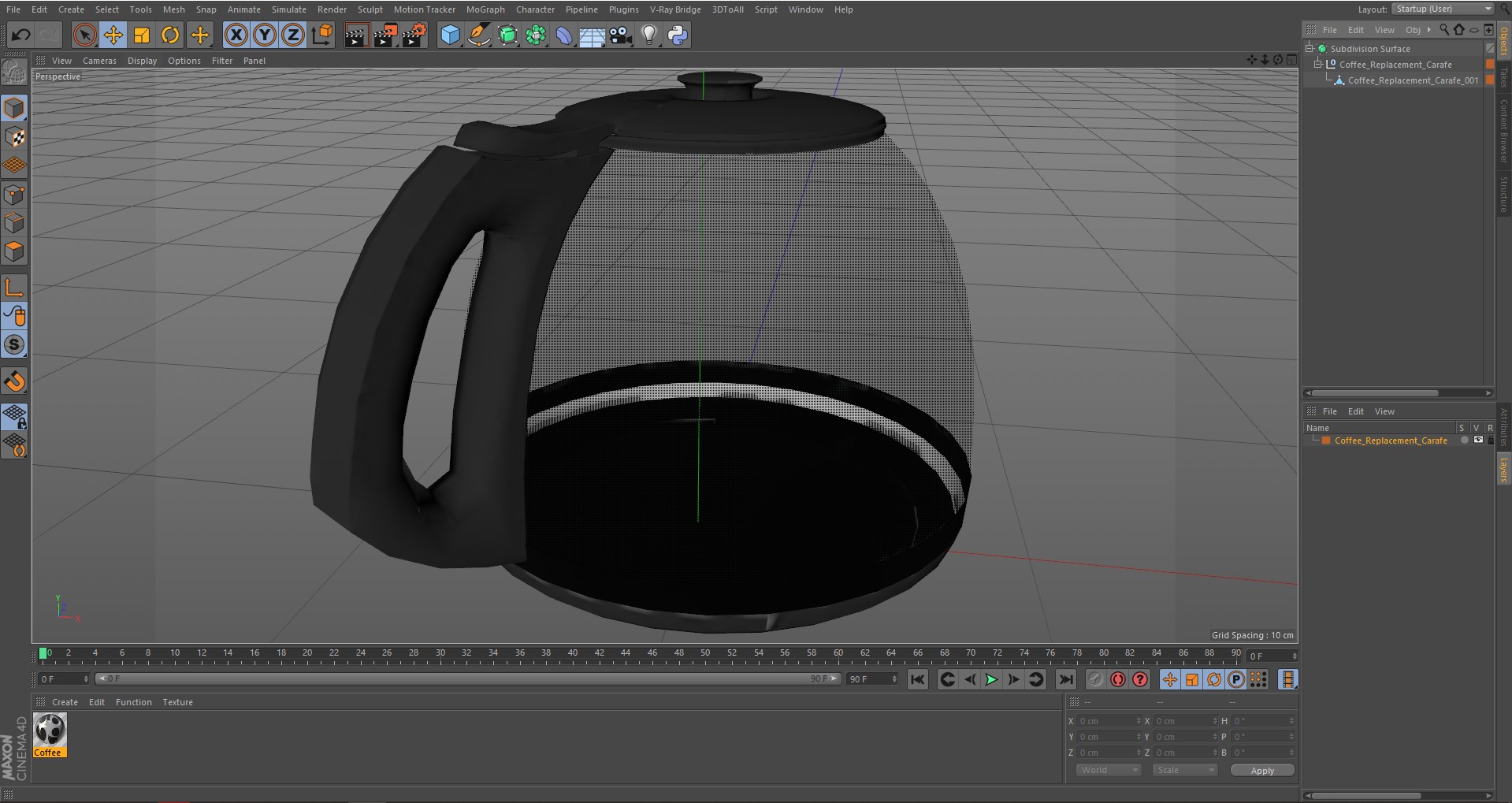 3D model Coffee Replacement Carafe