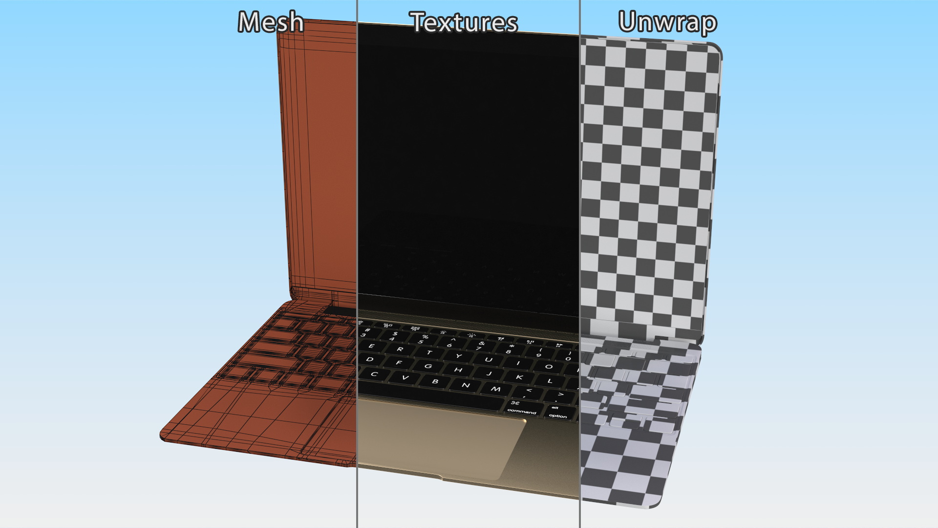 Sleek Modern Laptop 3D model