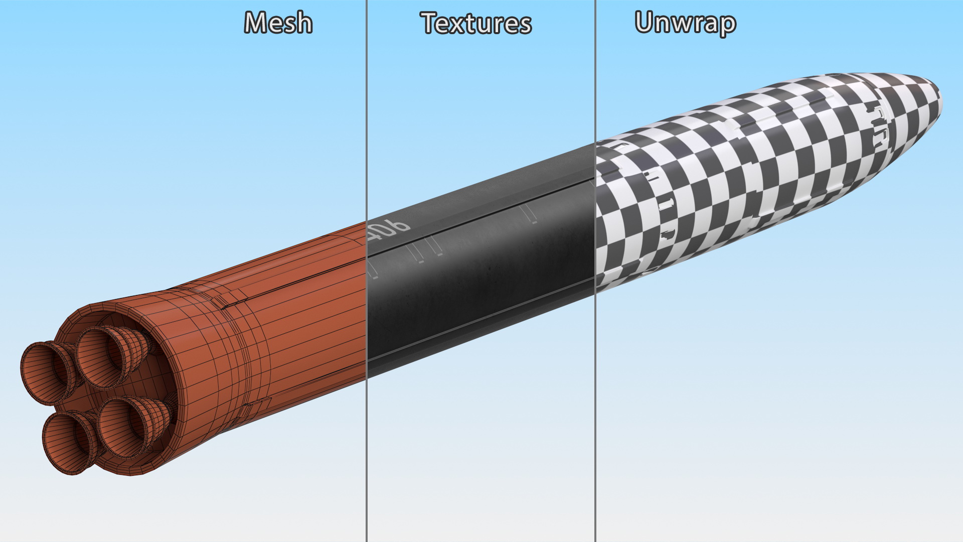 3D model Hwasong-17 Intercontinental Ballistic Missile