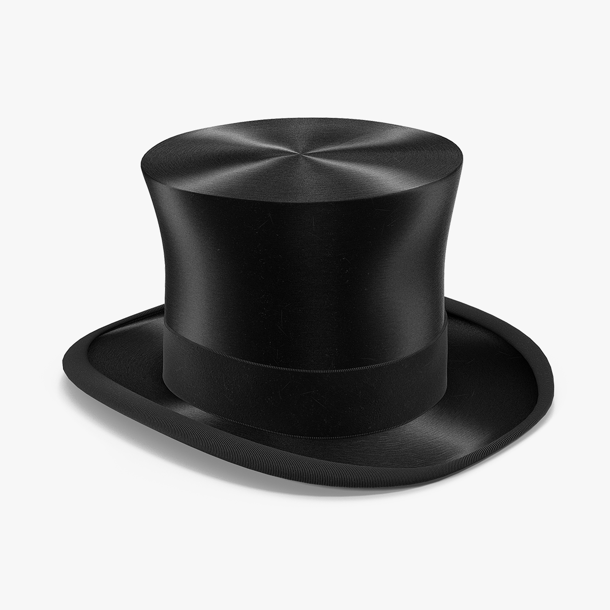 Luxury Black Top Hat, view 4