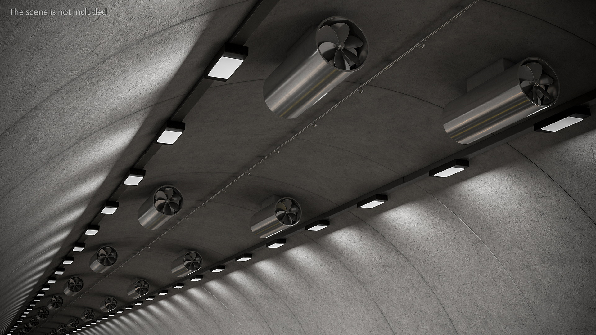3D model Road Tunnel Cross Section