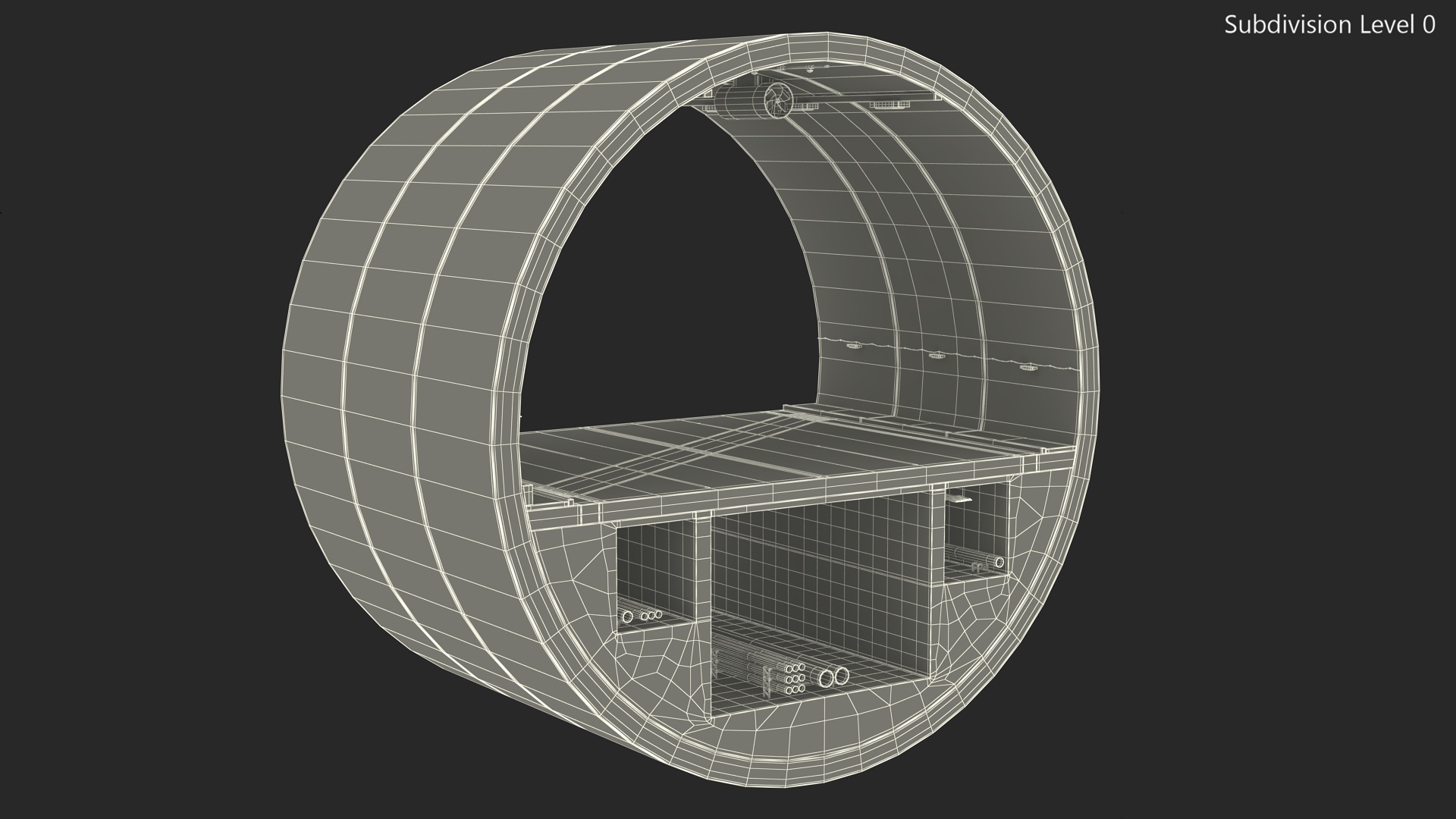 3D model Road Tunnel Cross Section