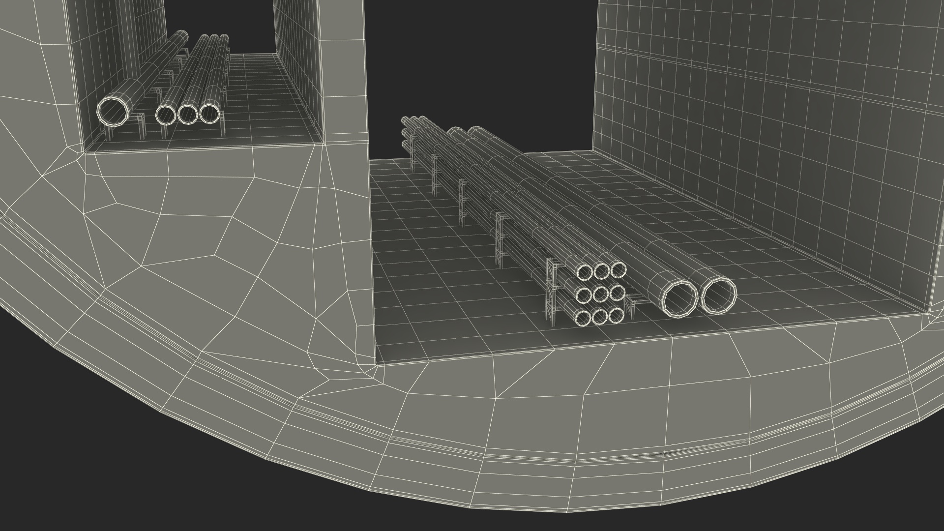 3D model Road Tunnel Cross Section
