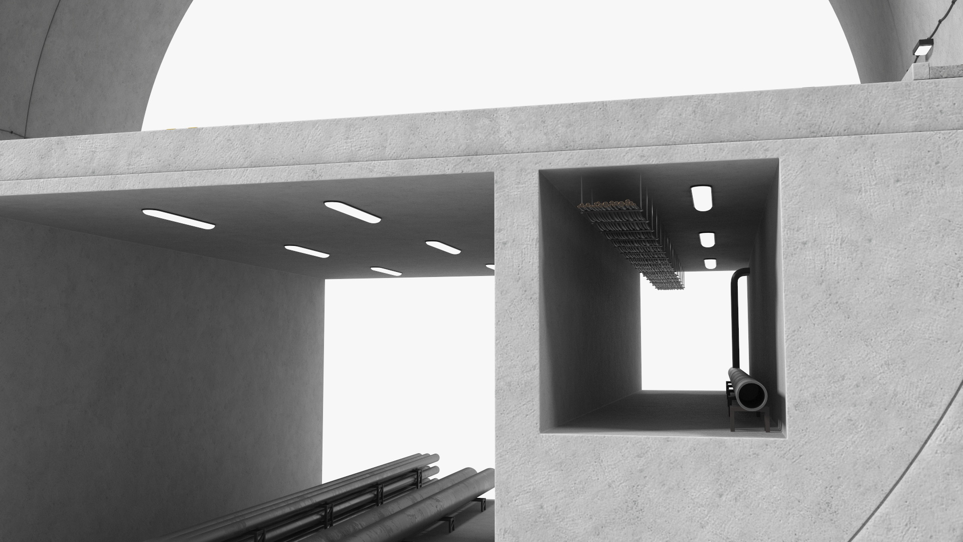 3D model Road Tunnel Cross Section