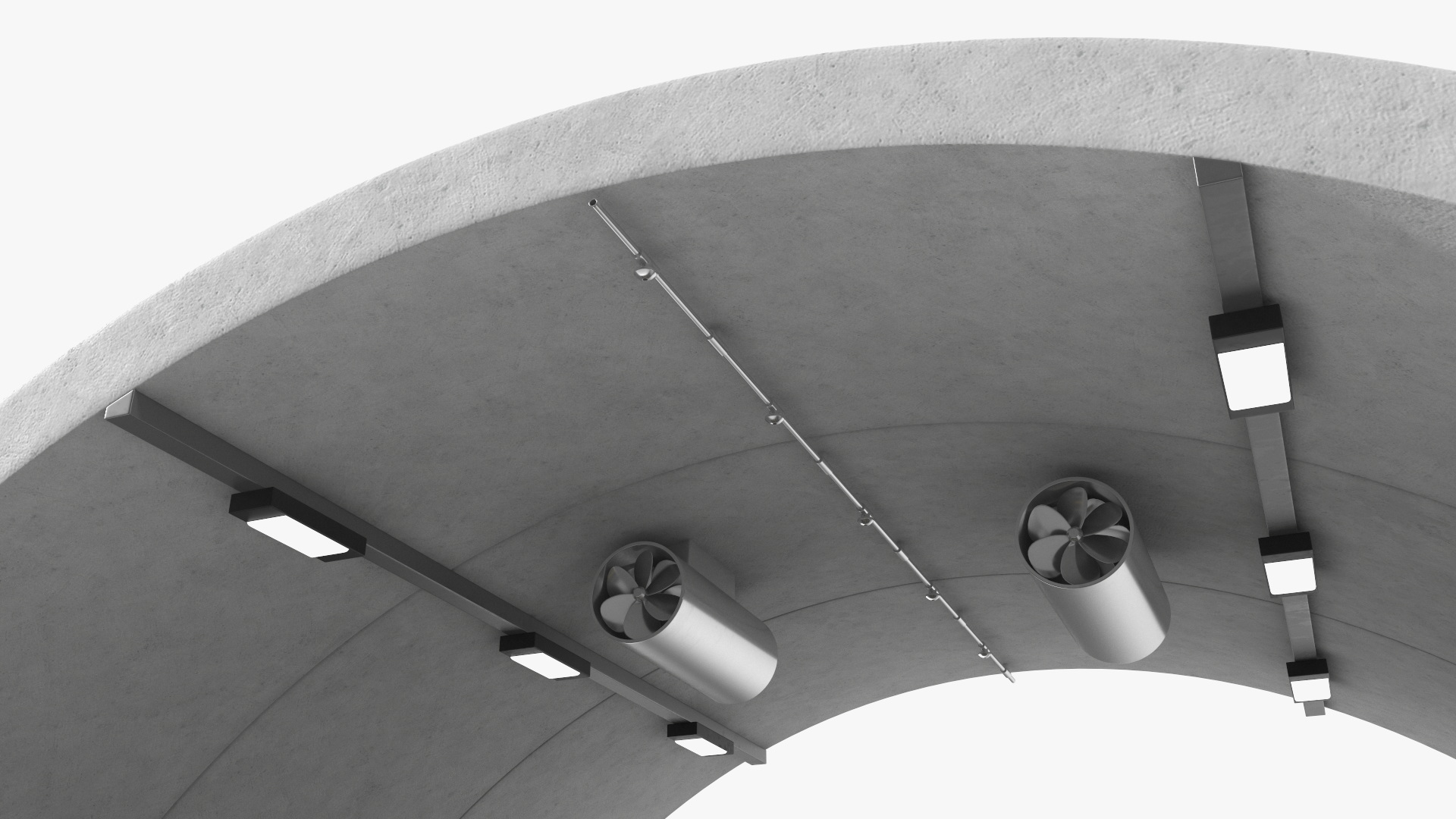 3D model Road Tunnel Cross Section