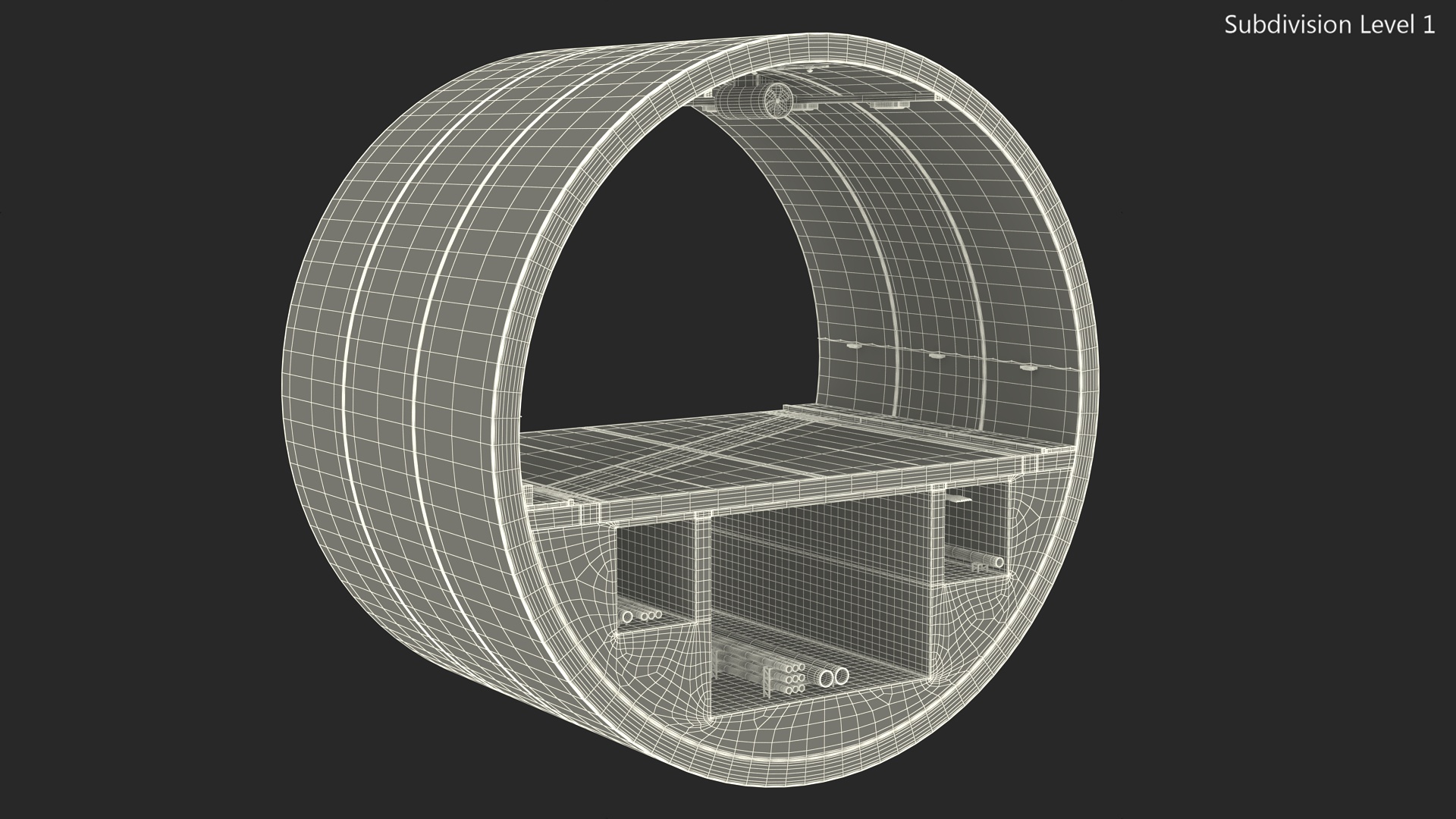 3D model Road Tunnel Cross Section