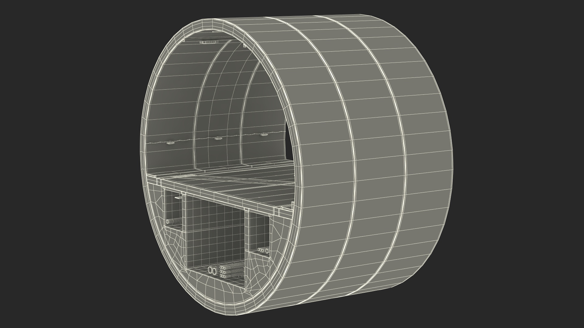 3D model Road Tunnel Cross Section