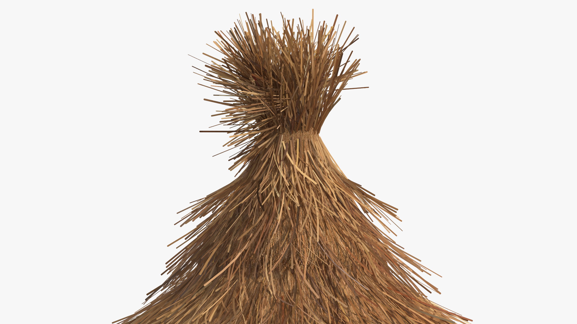 3D African Round Clay House Fur model