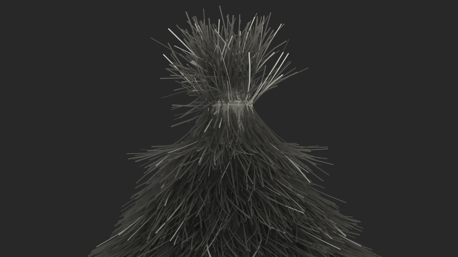 3D African Round Clay House Fur model