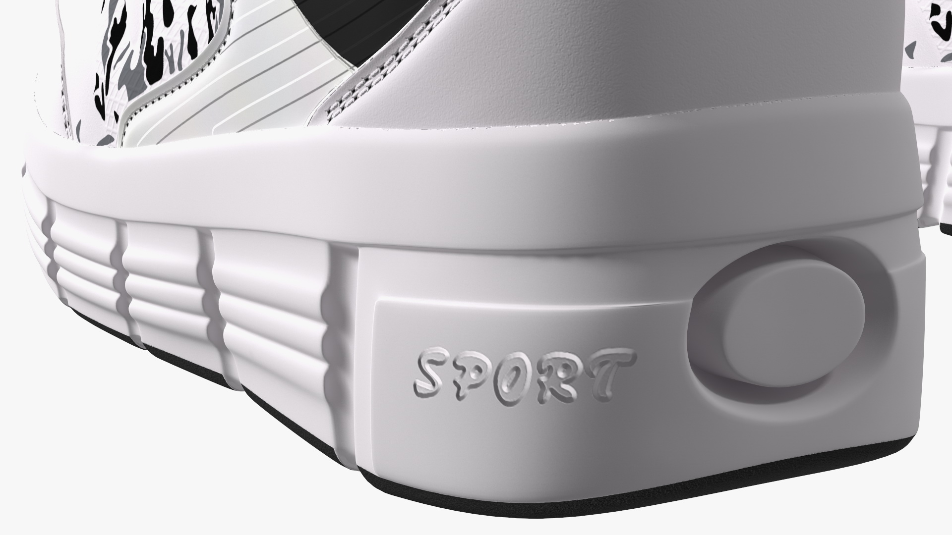 3D Shoes White
