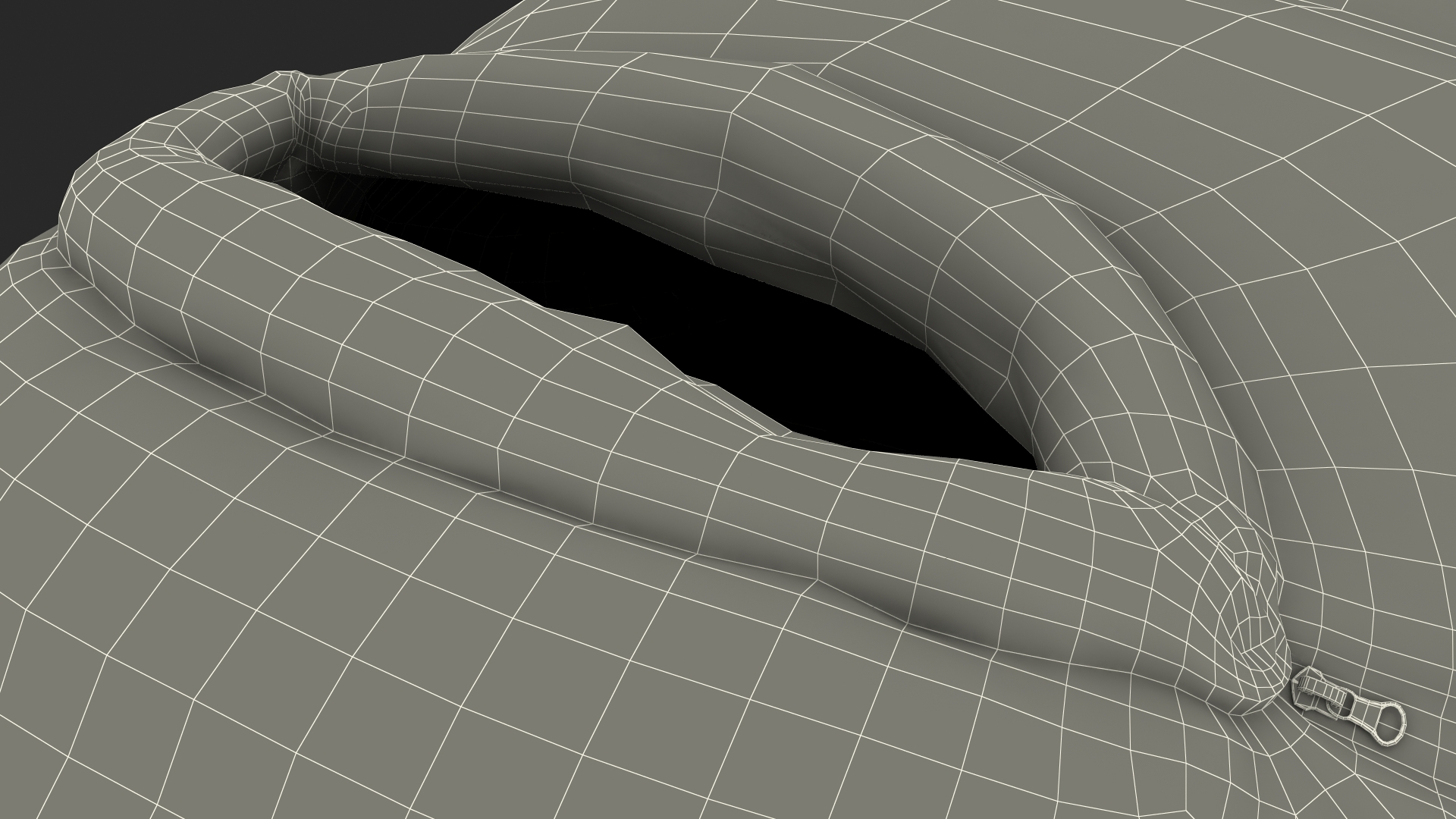 3D Synthetic Fibre Sleeping Bag model