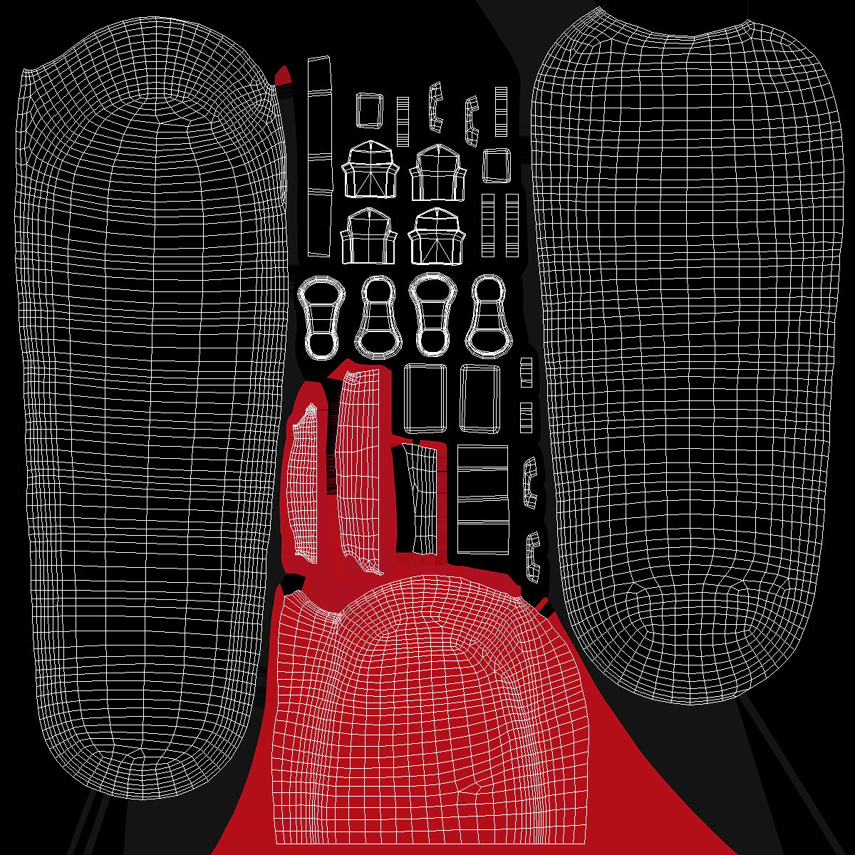 3D Synthetic Fibre Sleeping Bag model