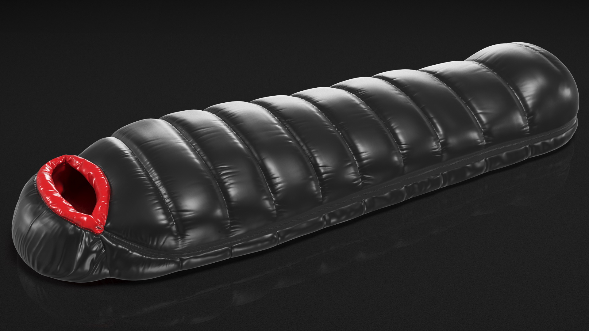 3D Synthetic Fibre Sleeping Bag model