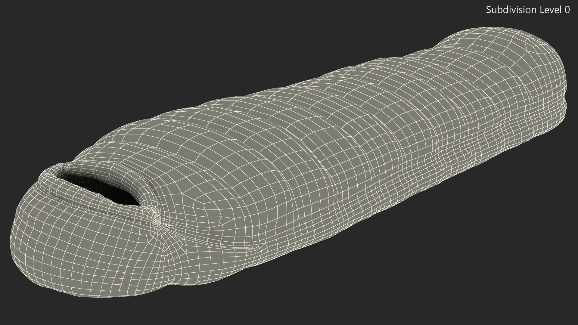 3D Synthetic Fibre Sleeping Bag model