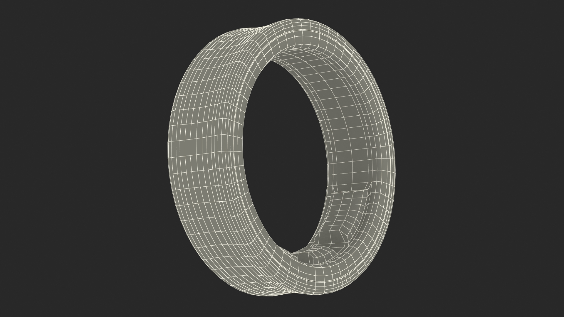 Smart Ring Silver 3D