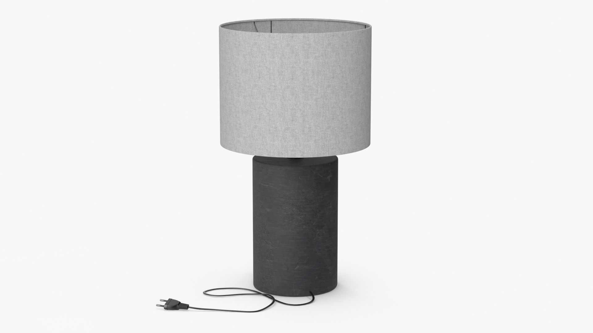 3D Table Lamp with Fabric Shade model