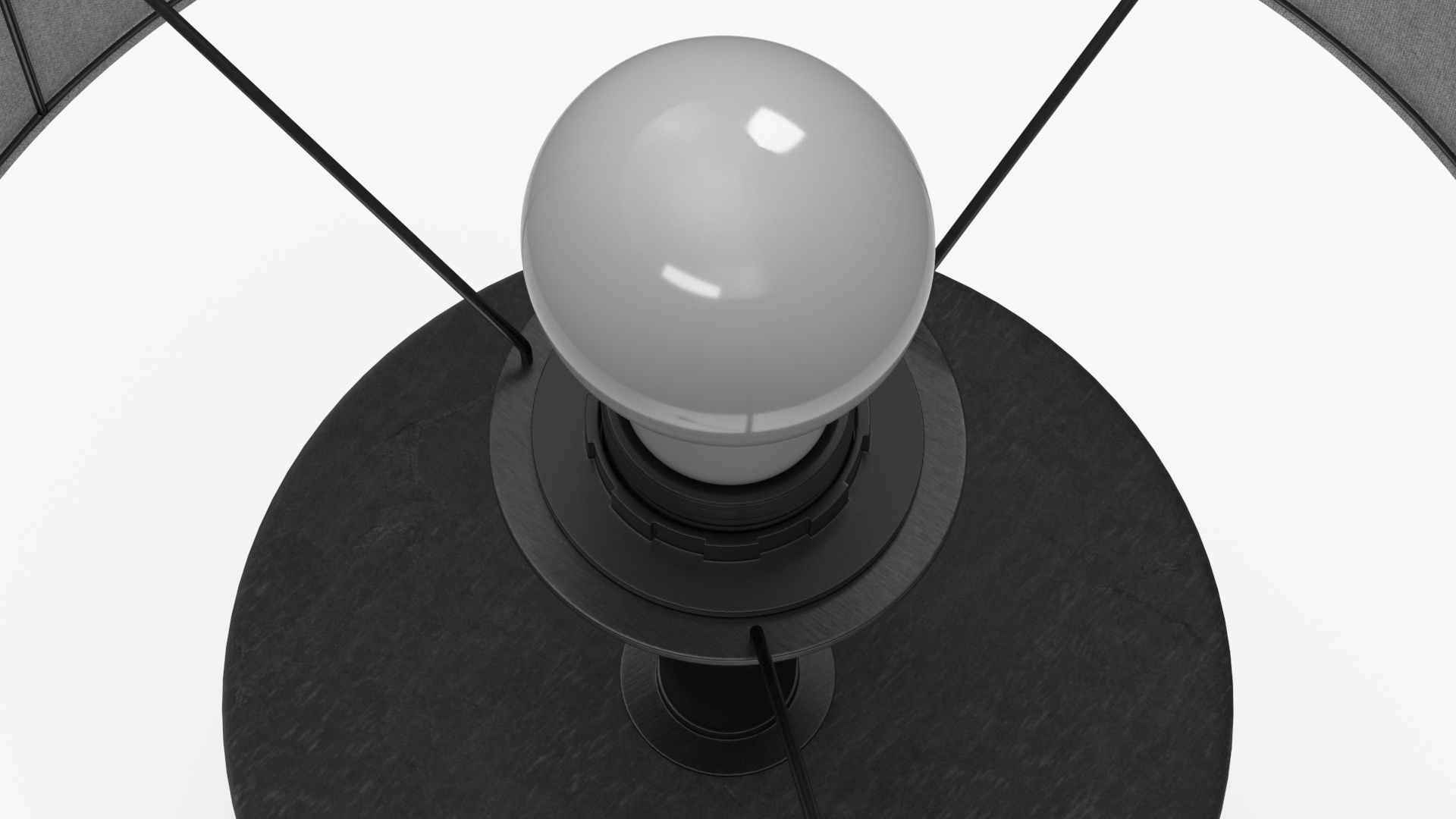 3D Table Lamp with Fabric Shade model