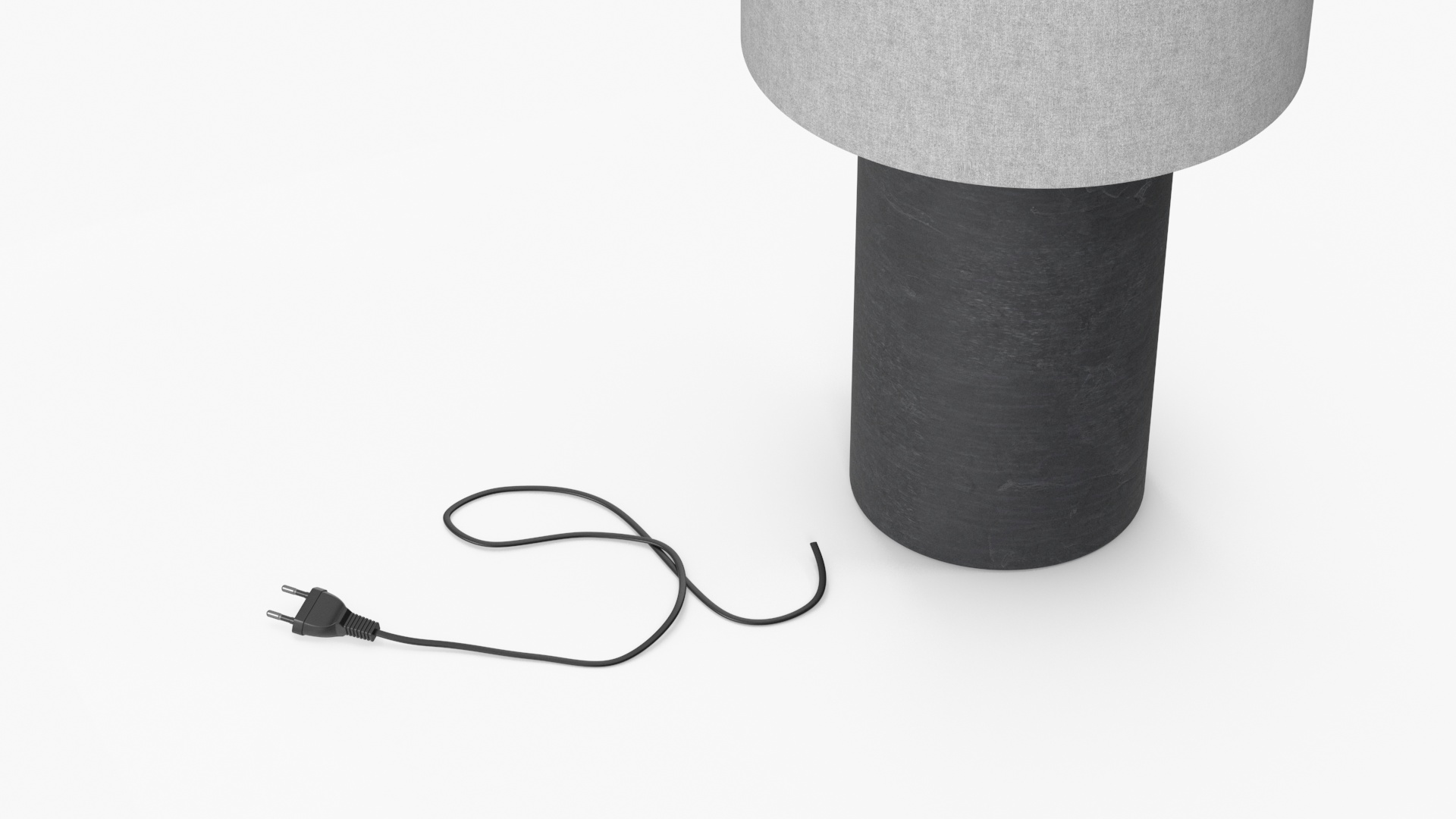 3D Table Lamp with Fabric Shade model
