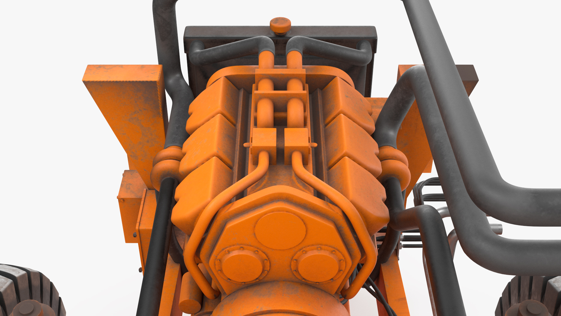 Off Highway Dump Truck Dirty Rigged for Maya 3D model