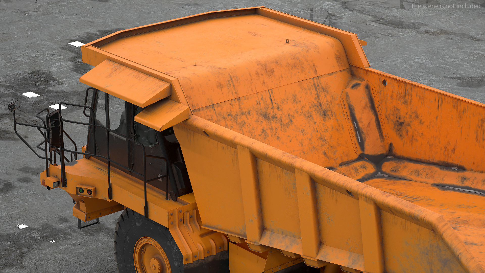 Off Highway Dump Truck Dirty Rigged for Maya 3D model