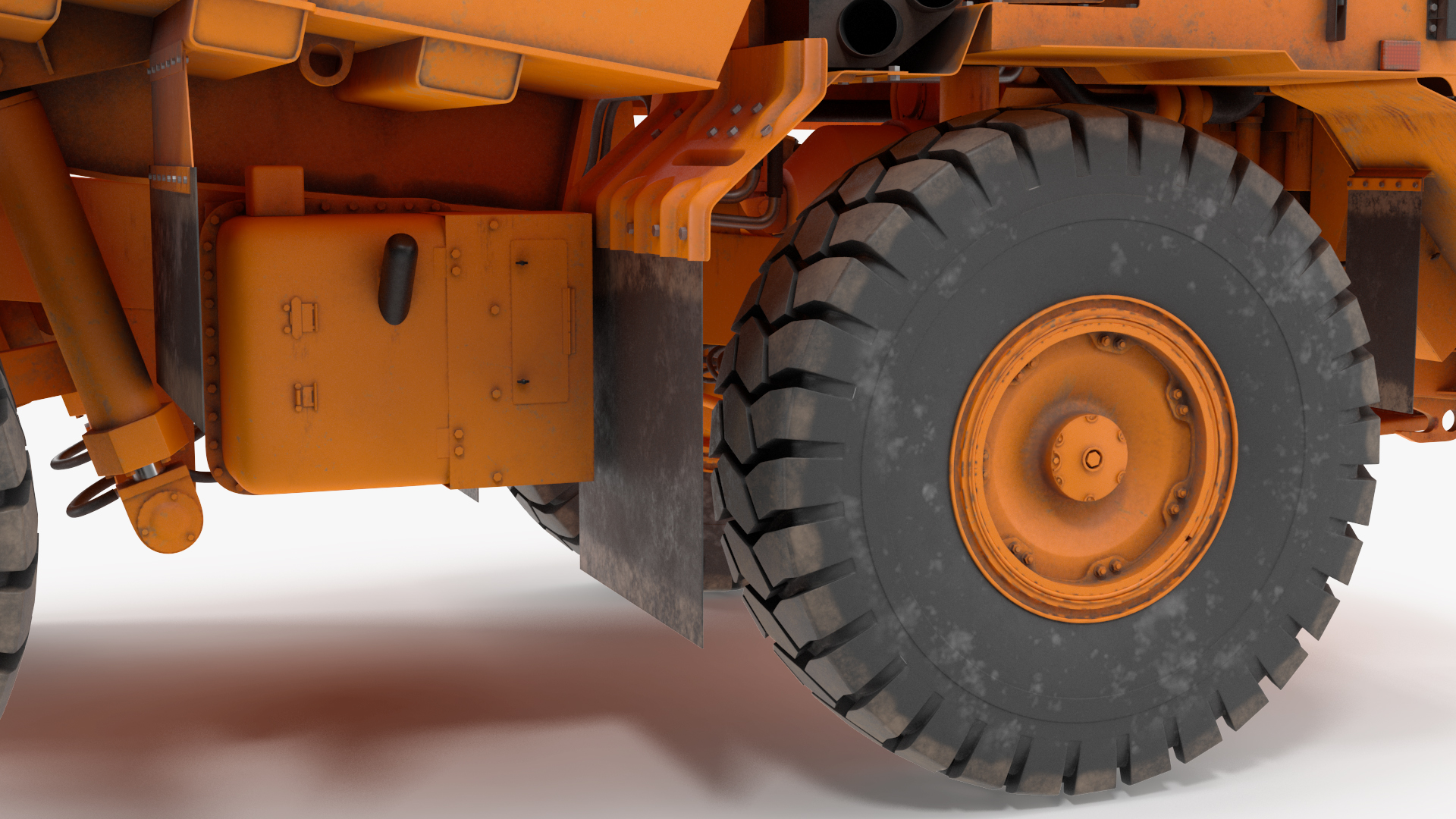 Off Highway Dump Truck Dirty Rigged for Maya 3D model