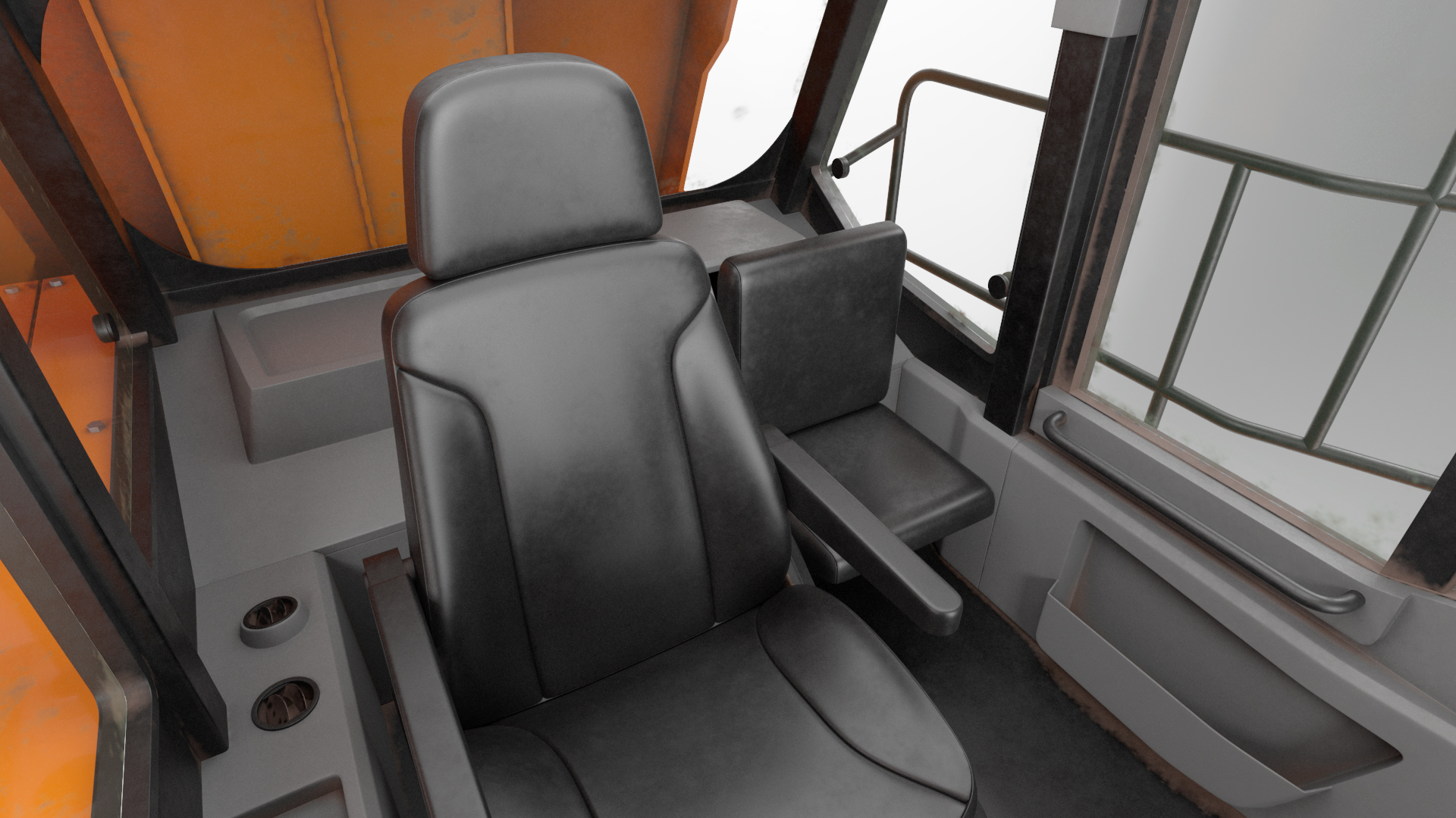 Off Highway Dump Truck Dirty Rigged for Maya 3D model