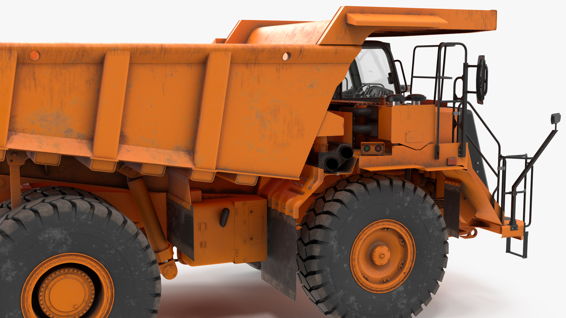 Off Highway Dump Truck Dirty Rigged for Maya 3D model