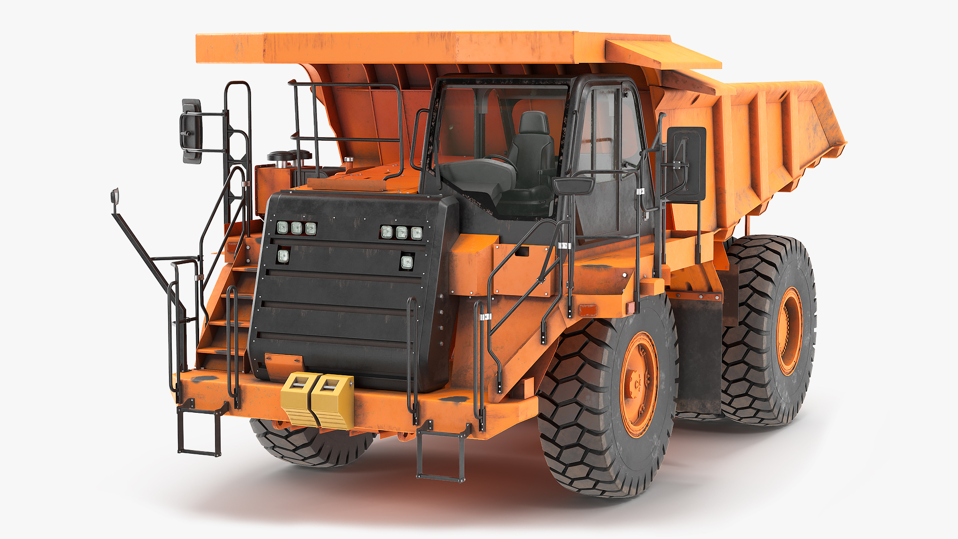 Off Highway Dump Truck Dirty Rigged for Maya 3D model