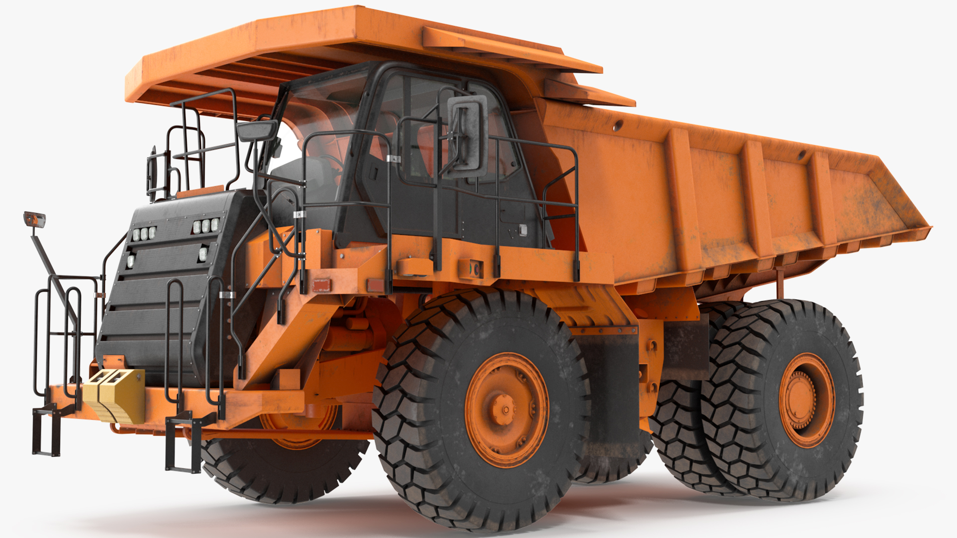 Off Highway Dump Truck Dirty Rigged for Maya 3D model