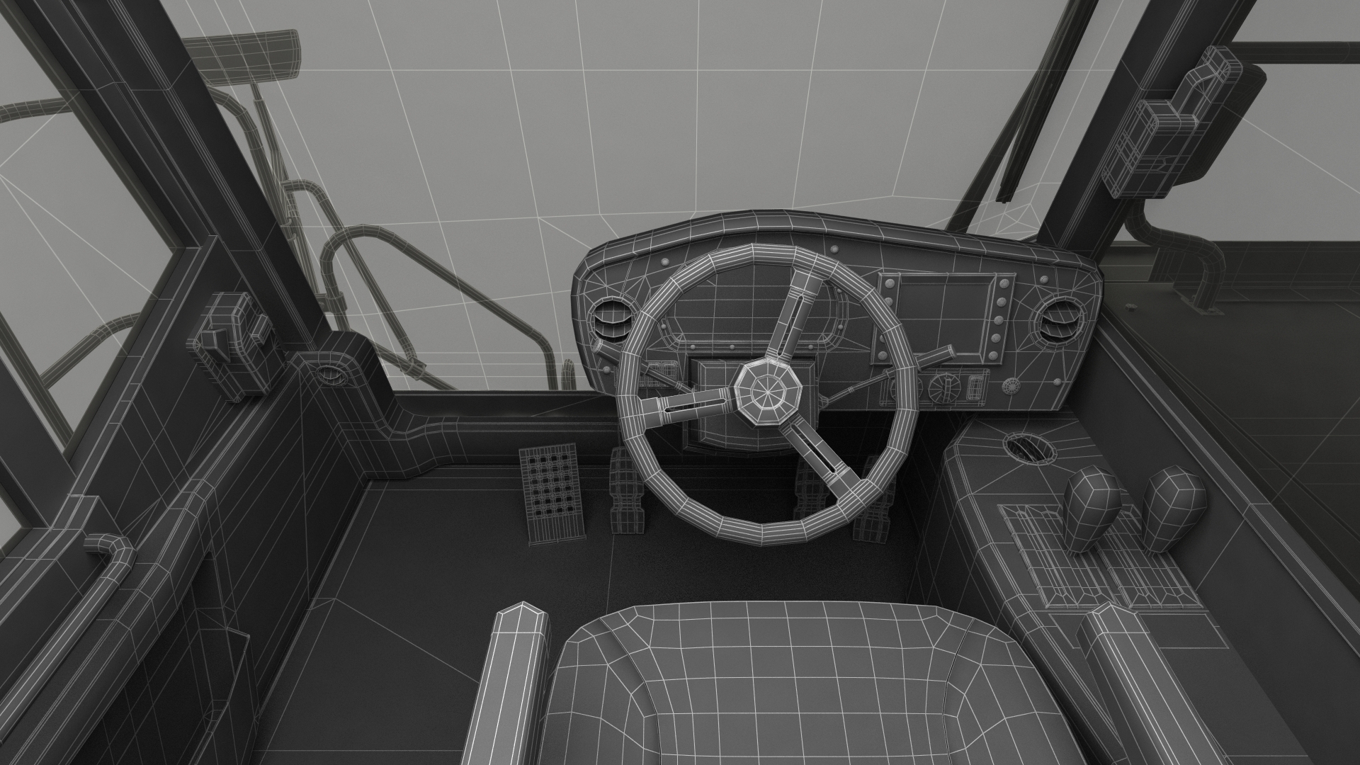 Off Highway Dump Truck Dirty Rigged for Maya 3D model