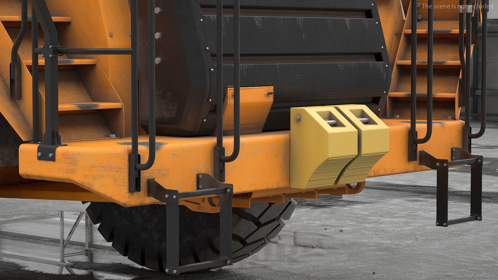 Off Highway Dump Truck Dirty Rigged for Maya 3D model