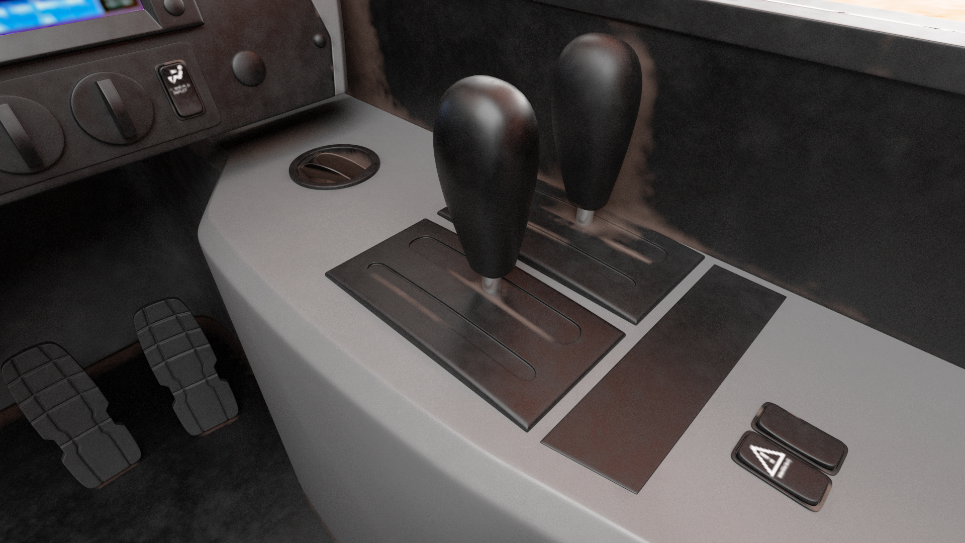 Off Highway Dump Truck Dirty Rigged for Maya 3D model