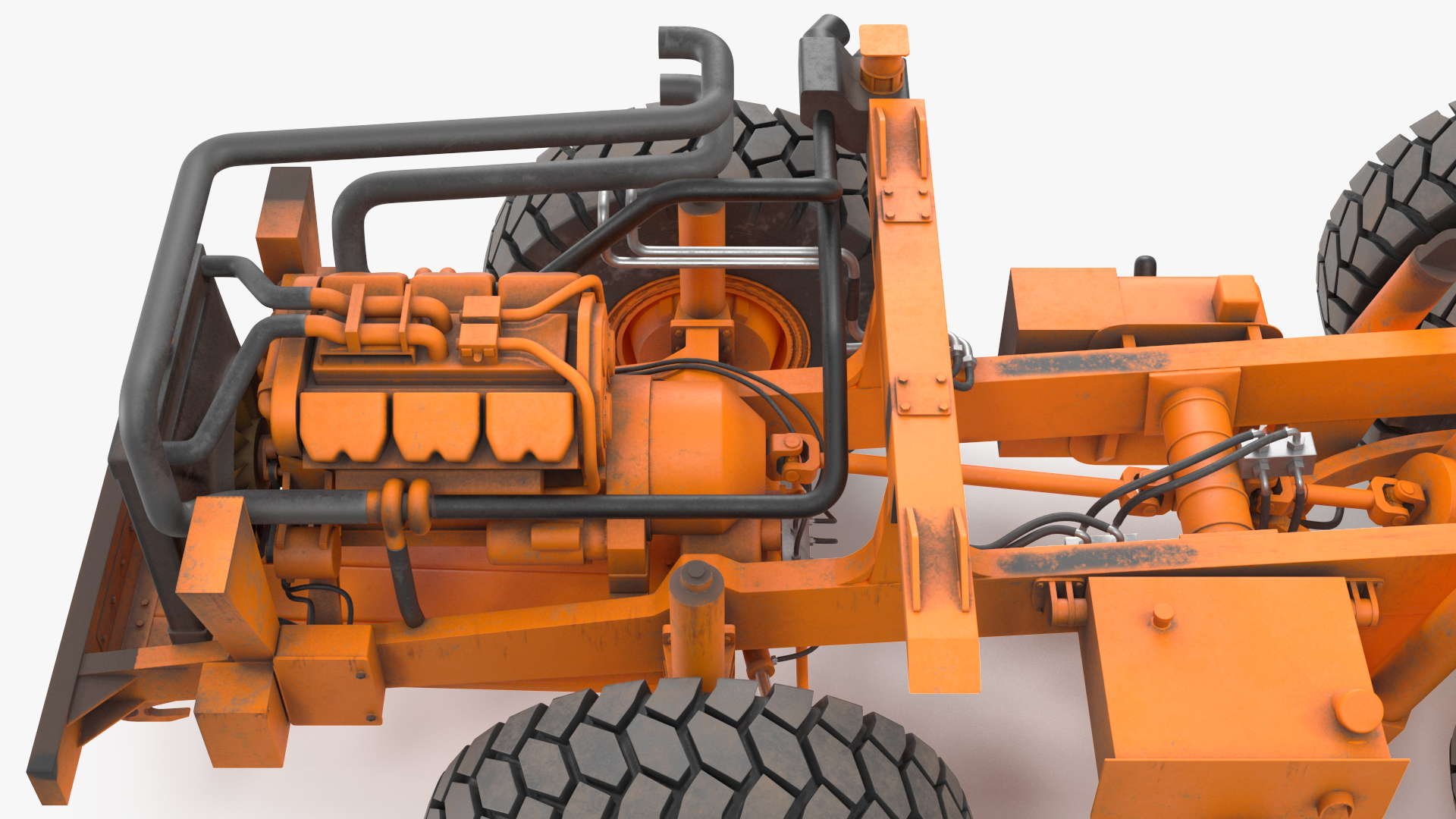 Off Highway Dump Truck Dirty Rigged for Maya 3D model